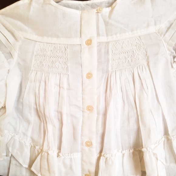 Burberry White Cotton Ruth Blouse - Picture 3 of 8